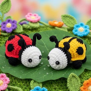 Ladybug Crochet Pattern, Amigurumi Ladybug Pattern, Plush Ladybug Crochet Pattern, Bug Crochet Pattern, Cute Insect Toy, DIY Spring Gift