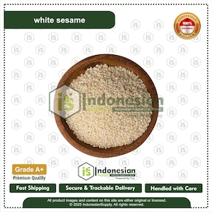 White Sesame Seeds, Natural Whole Seeds for Baking, Cooking & Culinary Use