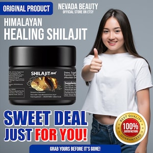Himalayan Healing Shilajit, Pure Resin Supplement, Natural Wellness, Energy Support, Herbal Superfood, Worldwide Shipping
