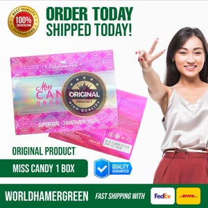 Miss Candy, Natural Herbal Boost, Energy & Vitality, Smooth Refreshing Flavor