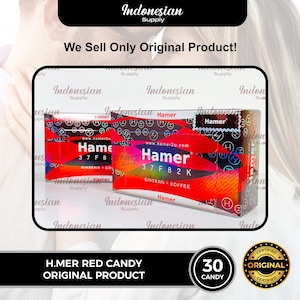 Ginseng Coffee Candy for Men, Original Energy Chew, 30 pcs Box, Unique Gift for Him, Bold Flavor Treat
