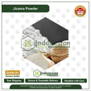 Jicama Powder, Premium Dehydrated Yam Bean Powder, Natural Root Herbal Powder for Cooking, Baking, Smoothies, Drinks and Recipes