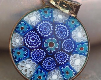 ヴィンテージ カラフル ムラーノ ミッレフィオーリ ベネチアン グラス