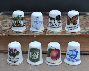 Attraction vintage advertising china thimble - Pick your choice