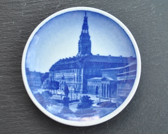 Royal Copenhagen Year 1000 Building of the famous frontier rampart Danevikre Vintage china plate
