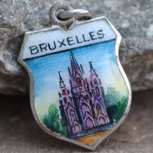 Bruxelles, Brussels, Belgium vintage silver charm souvenir
