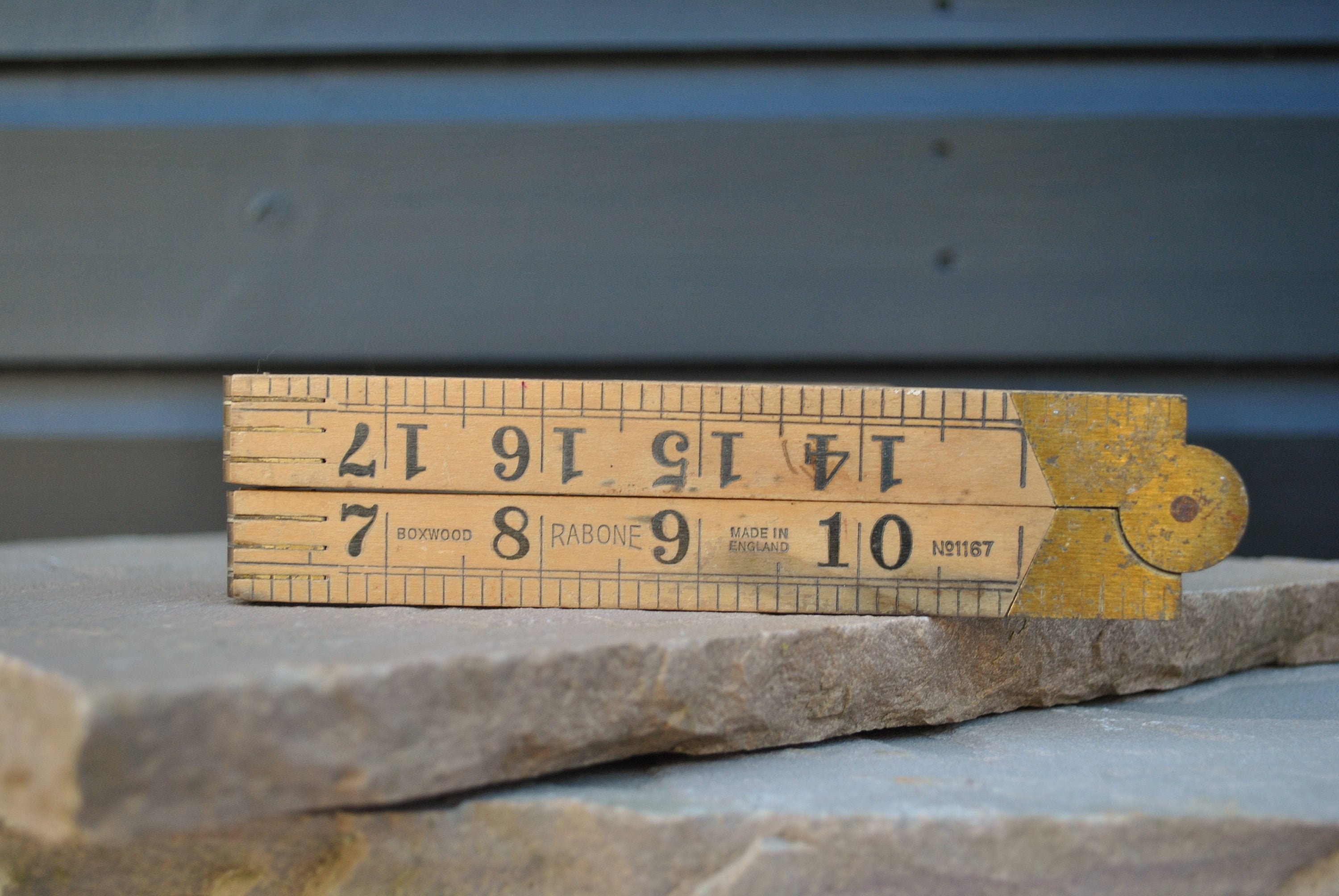 Rabone Boxwood Folding Ruler No 1167 2ft 24 Brass Etsy UK