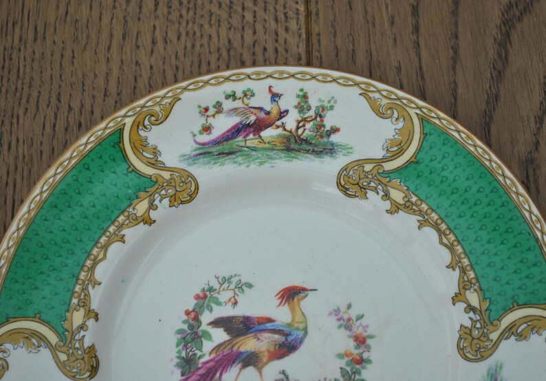 Bird Vintage china side plates Myotts