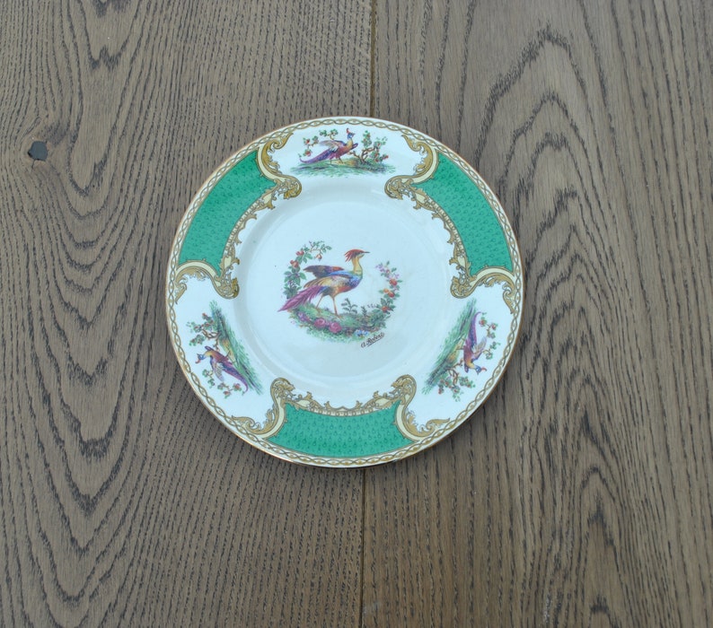 Bird Vintage china side plates Myotts