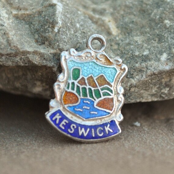 Keswick vintage silver charm Lake District souvenir