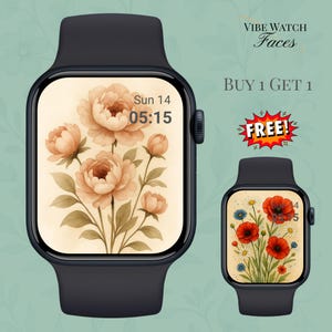 Peony Glow — Papel de parede Blush Peony para Apple Watch.