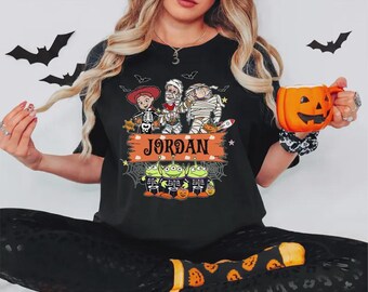 Toy Story Spooky Vibes Shirt, Disney Woody & Friends Halloween Tee, Toy Story Halloween Shirt, Spooky Season Tee, Disney Halloween Shirt