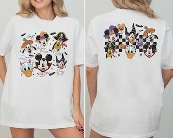 Mickey and Friends Signatures Halloween Shirt, Nightmare Before Halloween Tee, Mickey & Friends Halloween Shirt, Mickey's Not So Scary Shirt