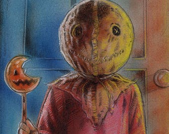 Sam from Trick 'r Treat Airbrush Painting