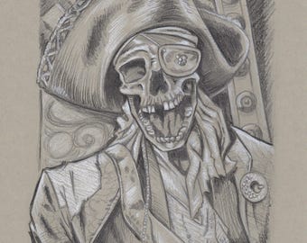 Print - One-Eyed Willie Sketch