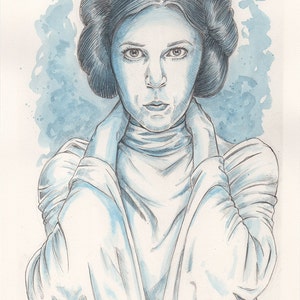 Princess Leia Watercolor