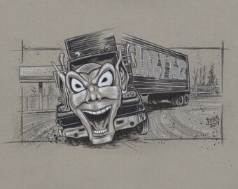 Print - Green Goblin Truck from Maximum Overdrive