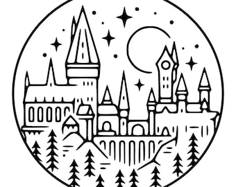 Magic Wizard School SVG | Wizard School Shirt | Magic School Sticker | Wizard Car Decal