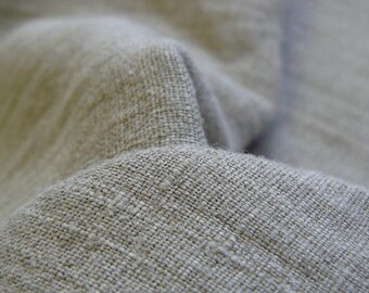ECO FRIENDLY Pure light linen fabric  with softening
