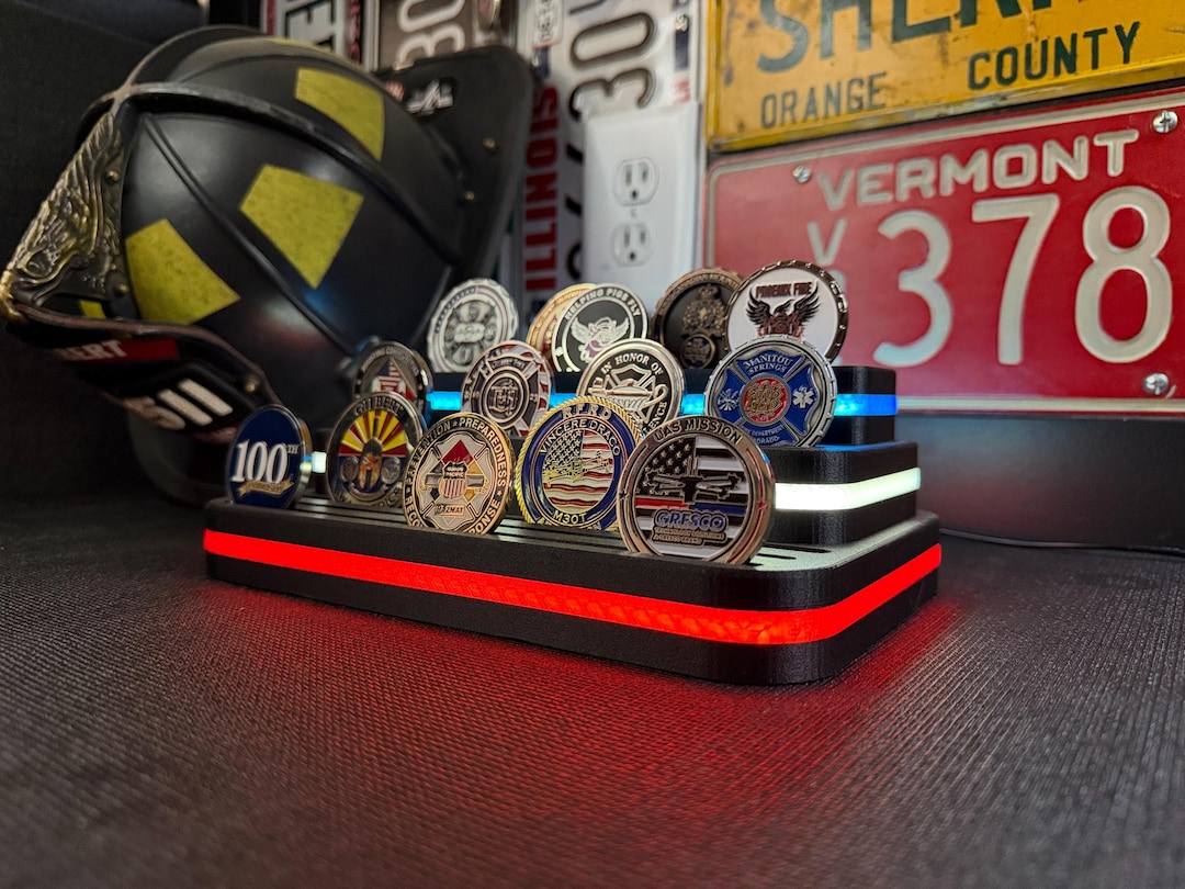 Lighted Challenge Coin Holder - 3d-printed - Etsy