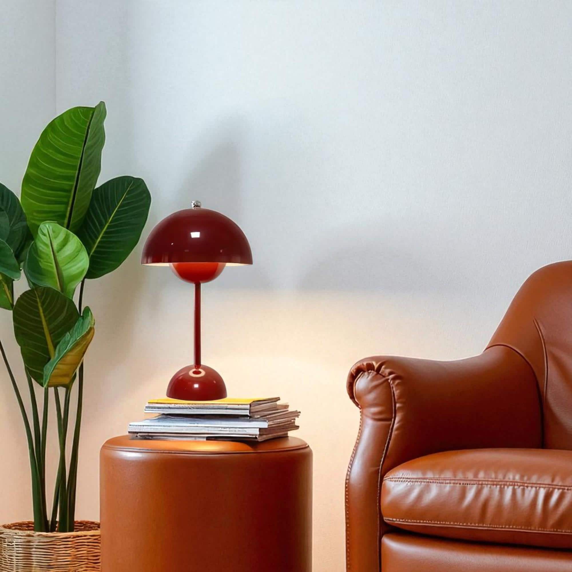 Modern Mushroom Table Lamp – Retro Aesthetic Bedside Light, Minimalist Nightstand Lamp