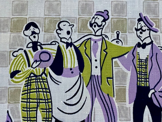 Quartet Broadway LOVE & Romance Wedding Vintage Novelty Plaid Fabric