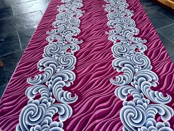 1940’s Intoxicating Zebra Rolling Clouds Hollywood Glam Barkcloth Vintage Fabric 4YDS Avail.