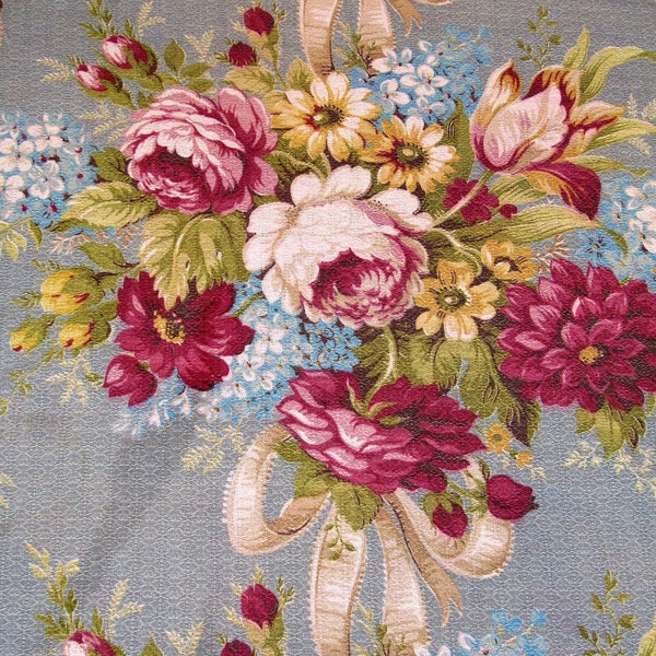Tela de corteza de árbol para jardín de rosas de verano, estilo vintage Cape Cod, estilo Shabby Chic, glamour de Hollywood de los años 30.