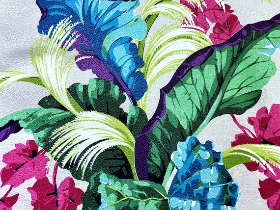 1930's Miami Beach Design Samoa Tropical Barkcloth Vintage Fabric 3YDS Available
