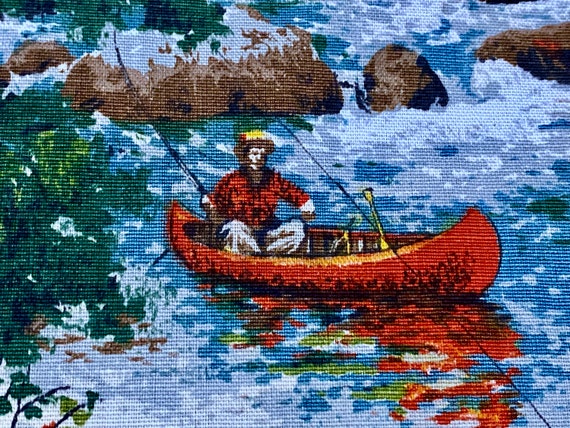 1950's Outdoorsman Wilderness Boys Life Magazine Vintage Fabric Yardage 10YDS Avail.