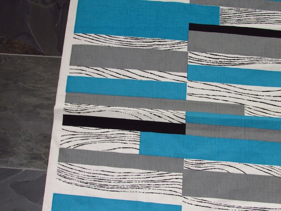 1950s Atomic SURF RANCH Mid Century Barkcloth Era Vintage Fabric Yardage Unused NOS 5YDS Avail.