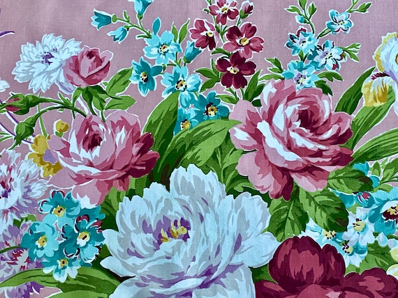 Pure Happiness PINK Princess Anne Vintage Fabric Yardage 4YDS Avail.