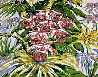 Cortina de tela satinada estilo vintage con corteza de yuca y postre de Los Ángeles, años 40, lujo, 6 unidades disponibles.