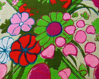 Tela vintage con diseño de corteza de árbol Flower Power, estilo hippie, boho chic, años 60, proyectos de bricolaje, ¡Paz, amor, no a la guerra!