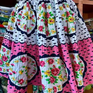 50&#39;s Boho Fashion fabulous w/ TAGS Vintage Apron Fabric Kitchen Linen