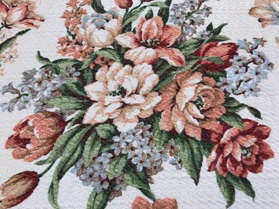 30's Victoriana Cottage Cuddlecloth Barkcloth Vintage Fabric Yardage 5YDS Avail.