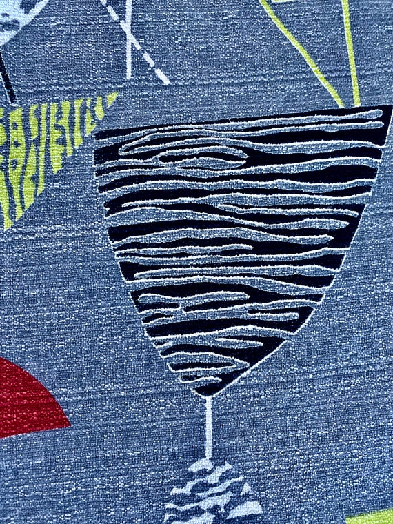 1951 Design Calyx by Lucienne Day Atomic Surrealism Barkcloth Vintage Fabric 10YDS Avail.