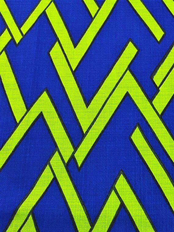 It's Electric! Mid Century Danish MOD Vintage Fabric 60's 70's Op Art Panton 4YDS Avail.