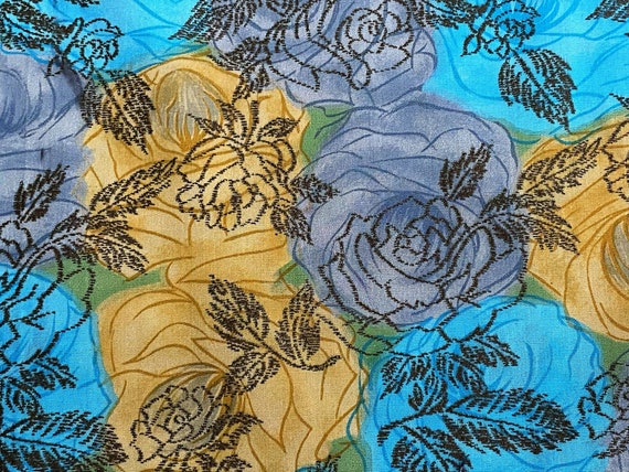 Circle Skirting in Paris! Design Parisienne Vintage Fabric Garment Dress Rayon Yardage