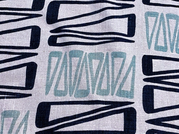 Rare Leon Gordon Miller Tablerunner 50's 60's Scandinavian MOD Vintage Fabric