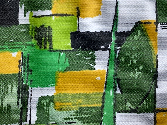 1960’s Rubik’s Cube Style Abstract Geometric Vintage Fabric Acetate Yardage for Upholstery Drapery Home Decor 12YDS Avail.