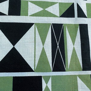 5.5YDS Ruth Adler Design Semaphore Vintage Fabric Yardage Knoll Bauhaus 1951 Old Stock image 1