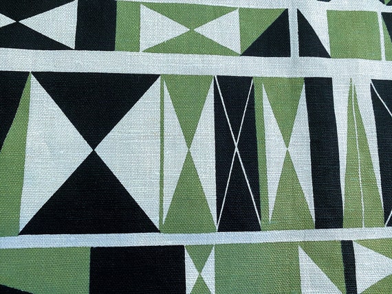 5.5YDS Ruth Adler Design "Semaphore" Vintage Fabric Yardage Knoll Bauhaus 1951 Old Stock