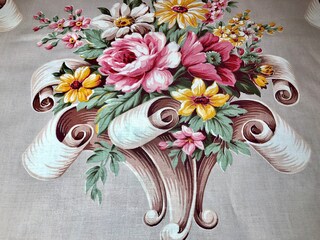 Yards Tessuto In Cotone Floreale Bohémien Rosa - Larghezza 44 Pollici, Stoffa Per Cucito, Quilting E Abbigliamento