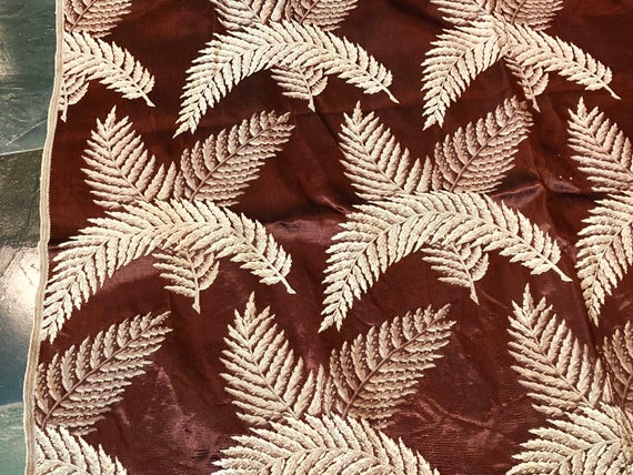 5YDS Hollywood Regency Vintage Fabric Yardage 1920's Tropical Home Style