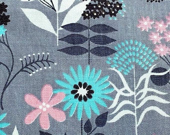 Mid Century Waverly FINLANDIA 60er Jahre TIKI Borkentuch Ära Vintage Stoffrest für Polster Home Decor
