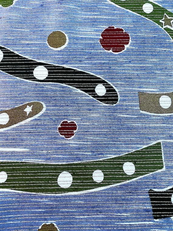50's CONFETTI Mid Century Design Festival Museum Collection Fabric Vintage Yardage 5YDS Avail