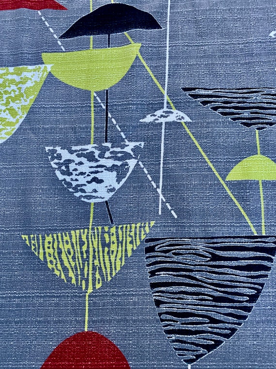 1951 Design Calyx by Lucienne Day Atomic Surrealism Barkcloth Vintage Fabric 10YDS Avail.