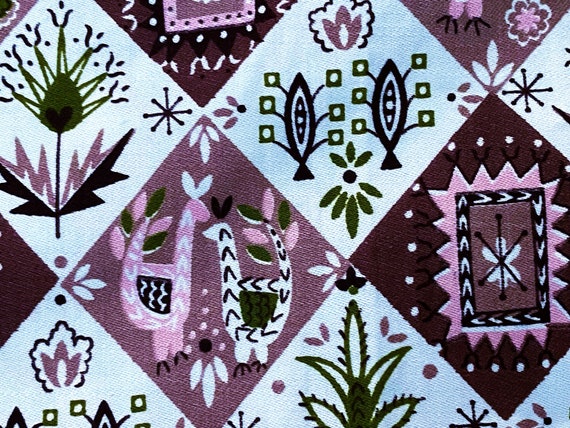 3.6YDS Lancaster Valley PINK Roosters Vintage Fabric Polished Cotton Yardage