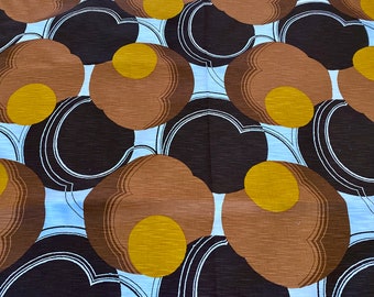 Groovy Erdfarben 1970er Jahre Op Art Mid Century Mod Vintage Fabric Upholstery Home Decor